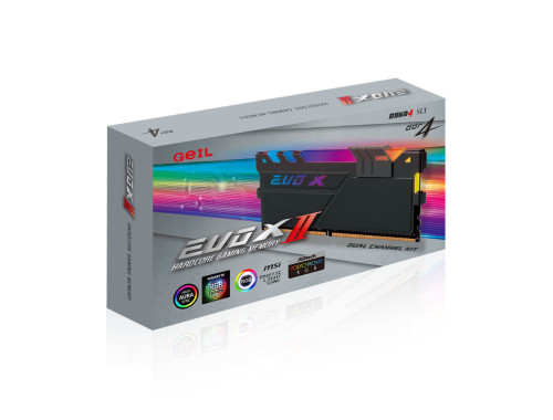 رم گیل دسکتاپ DDR4 دو کاناله 3200 مگاهرتز CL16 مدل EVO X II RGB ظرفیت 16 گیگابایت رم گیل دسکتاپ DDR4 دو کاناله 3200 مگاهرتز CL16 مدل EVO X II RGB ظرفیت 16 گیگابایت