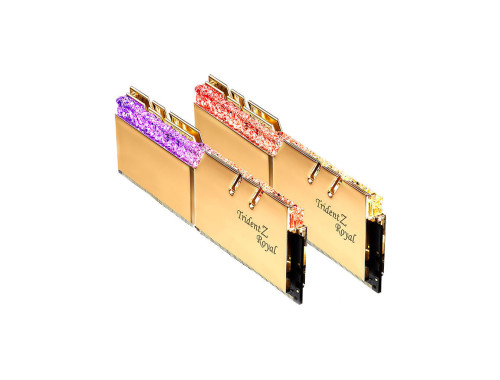 رم دسکتاپ جی اسکیل DDR4 دو کاناله 3600 مگاهرتز CL18 مدل Trident Z Royal Gold ظرفیت 64 گیگابایت رم دسکتاپ جی اسکیل DDR4 دو کاناله 3600 مگاهرتز CL18 مدل Trident Z Royal Gold ظرفیت 64 گیگابایت