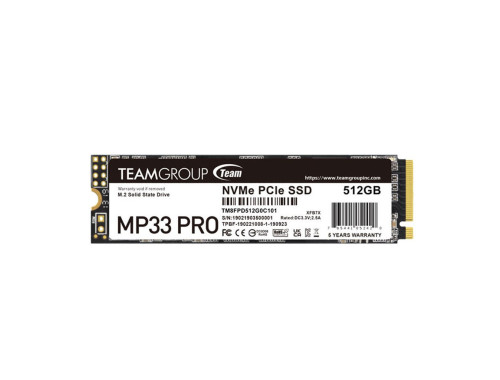 حافظه SSD اینترنال تیم گروپ مدل MP33 PRO M.2 PCIe ظرفیت 512 گیگابایت