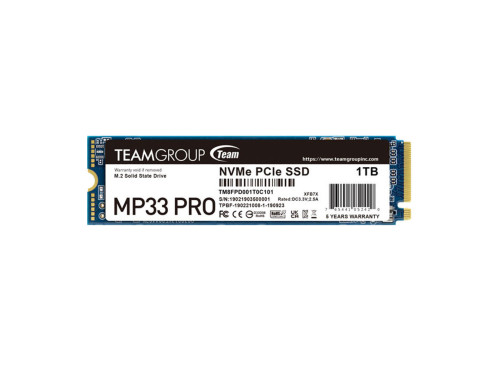 حافظه SSD اینترنال تیم گروپ مدل MP33 PRO M.2 PCIe ظرفیت 1 ترابایت