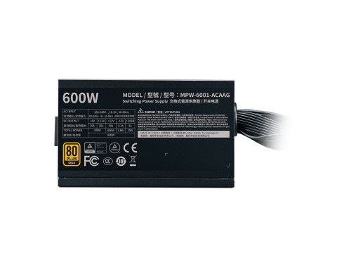 پاور کامپیوتر کولر مستر مدل G600 GOLD