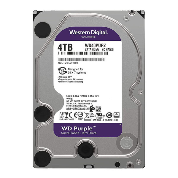 Western Digital Purple WD40PURZ Internal Hard Disk 4TB-FRONT