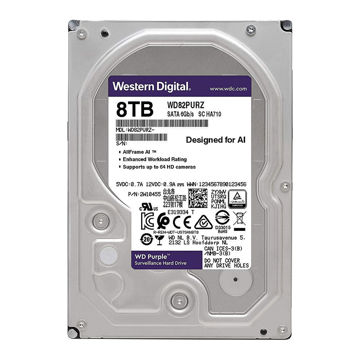 Western Digital Purple WD82PURZ Internal Hard Disk 8TB-FRONT