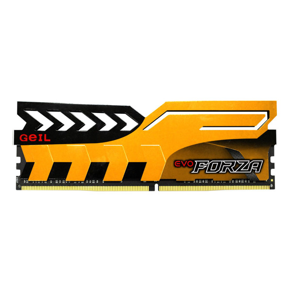 Geil Evo Forza DDR4 3200MHz CL16 Single Channel Desktop RAM 8GB-yellow