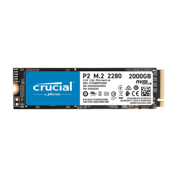 CRUCIAL P2 Internal SSD Drive 2TB