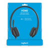Logitech H340 Stereo USB Headset with Noise-Cancelling Mic-box