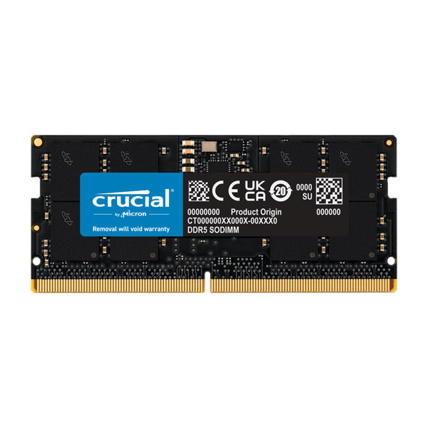 Crucial DDR4 4800MHz CL40 SINGLE Channel Laptop RAM - 16GB