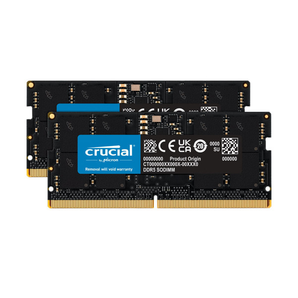 Crucial DDR4 4800MHz CL40 DUAL Channel Laptop RAM - 64GB