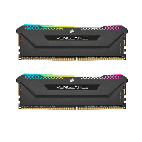 CORSAIR VENGEANCE RGB PRO DDR4 3600MHz CL18 Dual Channel Desktop RAM Black- 16GB