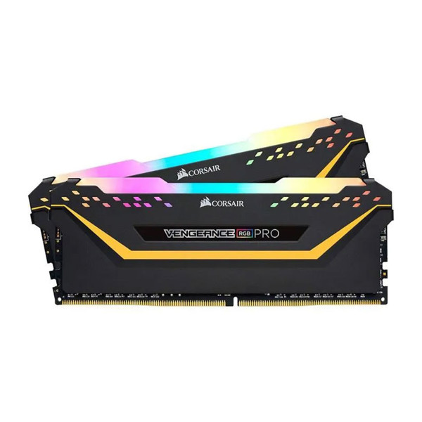 رم دسکتاپ کورسیر DDR4 دو کاناله 3200 مگاهرتز CL16 مدل VENGEANCE RGB PRO Blackظرفیت 64 گیگابایت		